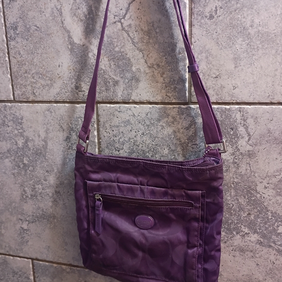 Coach Purple Crossbody Bag - Picture 2 of 4
